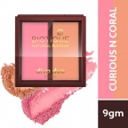 Biotique Natural Makeup Diva Duo Blush (Curious N Coral), 9gm